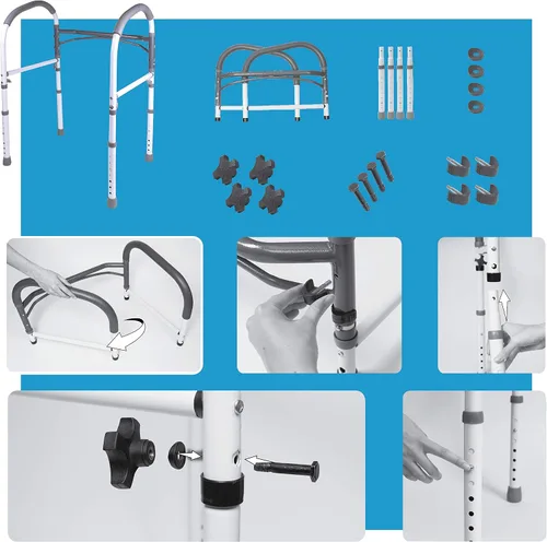 Vista 7 de Carex Health Brands, pasamanos de seguridad para cuarto de baño