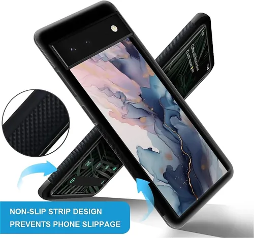 Vista 1693 de Compatible con Google Pixel 4A 5G Mobile Case Creative Acrylic Panel trasero Silicona Protección Grip especialmente diseñado para Google Pixel 4A 5G
