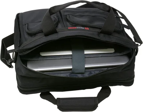 Vista 4 de Alpine Swiss Conrad Messenger Bag Maletín para portátil de 15,6 pulgadas con funda para tableta