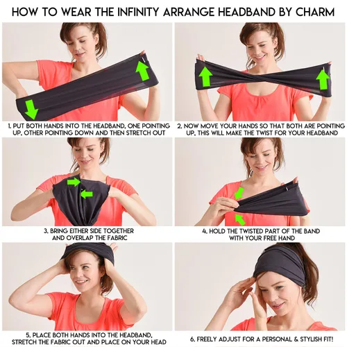 Vista 2 de Bandana elástica de Casualbox, estilo japonés, para cabello largo, rastas, pañuelo para cabeza, unisex, Talla libre, Granate