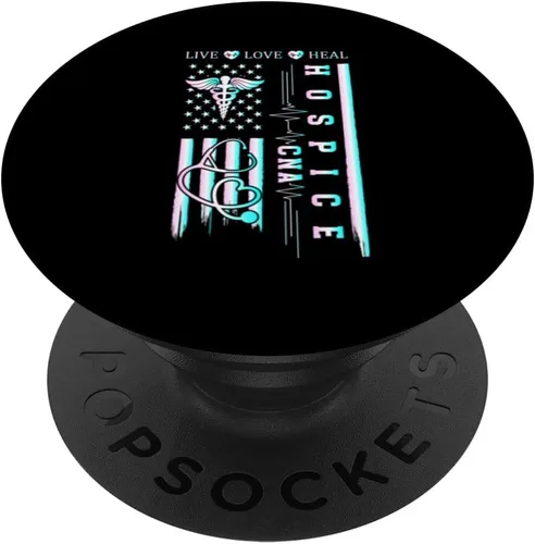 Vista 6 de Hospice CNA Life Certified Asistente de enfermería Hospice CNA PopSockets MagSafe PopGrip para iPhone