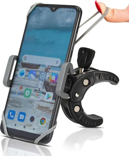 Vista 8 de Soporte para teléfono para cochecito de bebé, carrito de compras, carrito de golf, carrito de empuje, soporte de teléfono para bicicleta