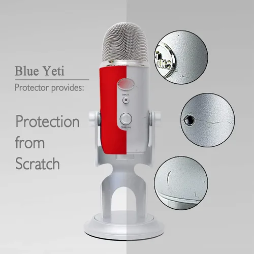 Vista 4 de YOUSHARES Espuma Paravientos para Micrófono - Cubierta de Micrófono, Filtro Pop Paravientos y Protector para Micrófonos de Condensador Blue Yeti