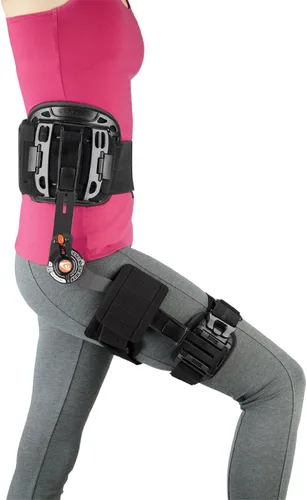 Vista 4 de Breg Soporte de cadera de alcance en T (pequeño derecho (24" - 31" cintura)) Hip surgery recovery for men & women, limits hip abduction and
