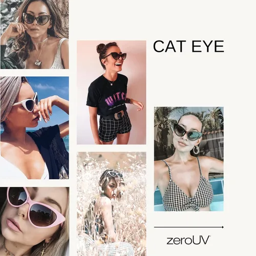 Vista 9 de Lentes de sol vintage estilo cat-eye de zeroUV