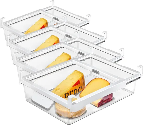 Vista 7 de Cajón de almacenamiento debajo del estante del refrigerador OXO Good Grips de 14 pulgadas - para carnes delicadas, queso, productos y más