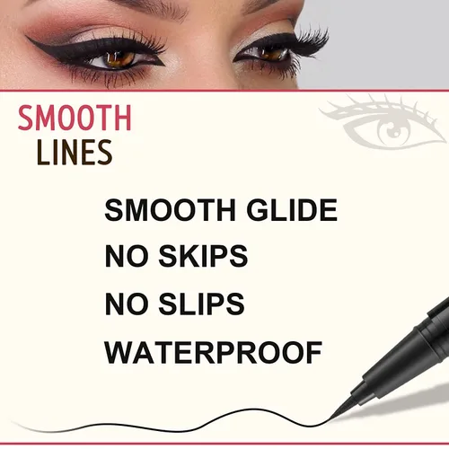 Vista 3 de LAVONE Kit de lápiz de sello para cejas, kit de maquillaje triple con lápiz de ceja impermeable, delineador, pomada de cejas y cepillo de cejas