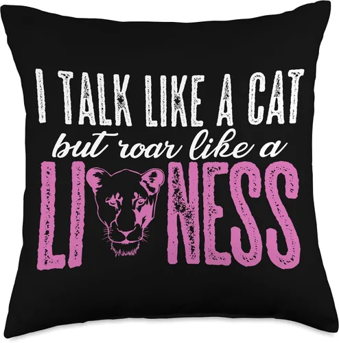 Vista 5 de Lion Cub Mane Roar Feline Leo Africa Zoology Motif Predator Roar Tamer Mane Lioness Pride Leo Feline Cub Lion - Almohada de 16 x 16 pulgadas