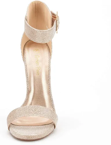 Vista 2 de DREAM PAIRS Sandalias de tacón con correa de tobillo para mujer
