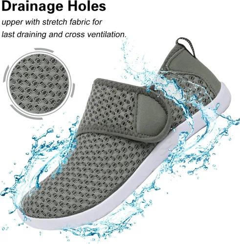 Vista 3 de Lisdwde Zapatos de agua antideslizantes para hombre y mujer, zapatos de natación, deportes de playa, secado rápido, zapatos de calcetín para mujeres