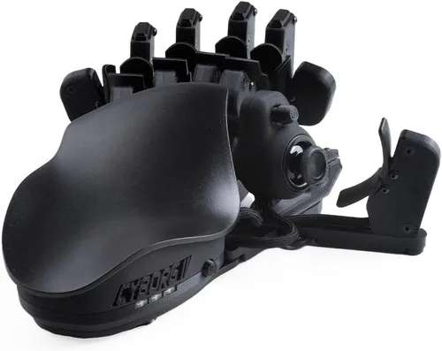 Vista 6 de AZERON Paquete de teclado – Teclado programable con una mano – Joystick Elite efecto Hall y 30 teclas programables, soporte magnético y cintas