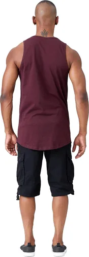 Vista 19 de Remera informal de jersey, sin mangas, lisa, básica (talles hasta 3XL, varios colores), para hombre.