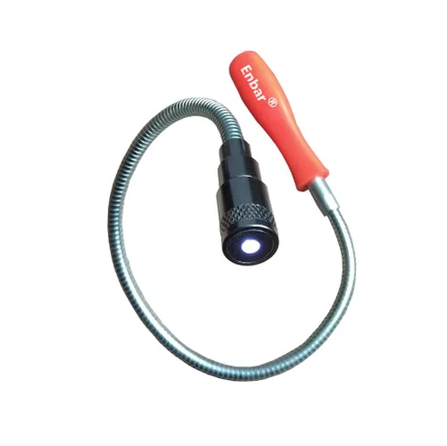 Vista 8 de Imán flexible de 24 pulgadas, herramienta de recogida magnética con luz LED, varilla magnética para varilla, apta para succión de objetos de metal
