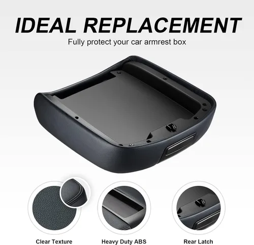Vista 5 de SPEEDWOW Tapa de reposabrazos de consola central para Chevy Avalanche Silverado Tahoe GMC Yukon XL Sierra 2007 2008 2009 2010 2011 2012 2013