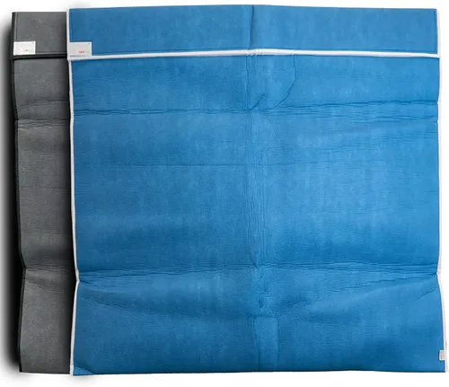 Vista 15 de Bolsos de Arte (AP06-44 1/2" x 44 1/2") - Fuertes • Absorbentes de impacto • Reutilizables • No tóxicos • Impermeables • Forro libre de ácidos - Azul