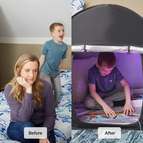 Vista 6 de Tienda de campaña sensorial Esquina tranquila para que los niños jueguen y se relajen Esquina sensorial Ayuda con autismo, SPD, ansiedad