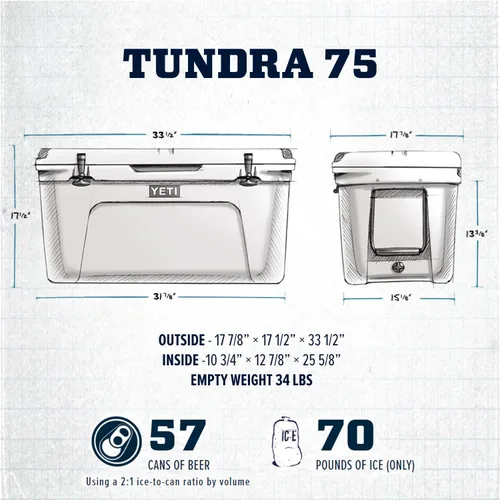 Vista 2 de YETI Tundra 75 Cooler
