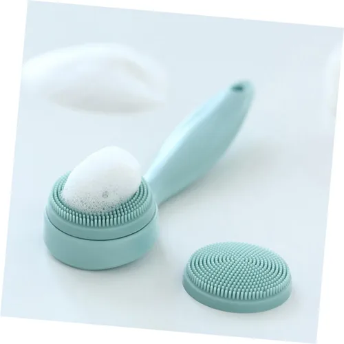 Vista 7 de EXCEART 1 Unidades Cepillo de limpieza facial Cepillo exfoliante manual Cepillo facial de repuesto de silicona Cepillo facial Cepillo de lavado