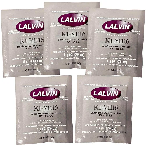 Vista 6 de K1-V1116 Saccharomyces cerevisiae Levadura de vino - Paquete de 5