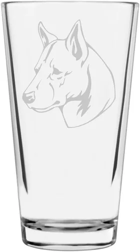 Vista 257 de Podenco Canario - Vaso de pinta de 16 onzas con temática de perro personalizado