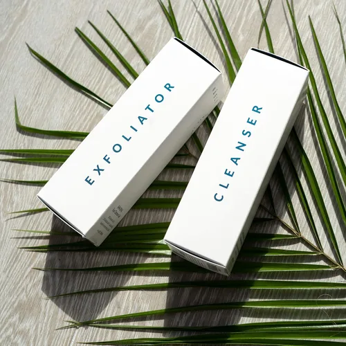 Vista 3 de NAELI Limpiador facial suave y exfoliante AHA/BHA, juego antienvejecimiento para iluminar, minimizar los poros y reducir las arrugas, regalo