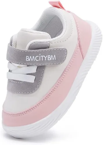 Vista 4 de BMCiTYBM Zapatos para caminar para bebés, niños y niñas, zapatillas de deporte antideslizantes 6 9 12 18 24 meses