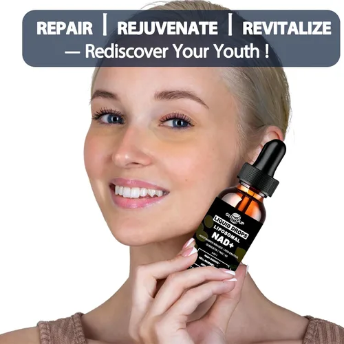 Vista 7 de Suplementos NAD para mujeres y hombres, liposomal NAD nicotinamida ribósido resveratrol 900 mg con vitamina B3 quercetina TMG, resveratrol líquido