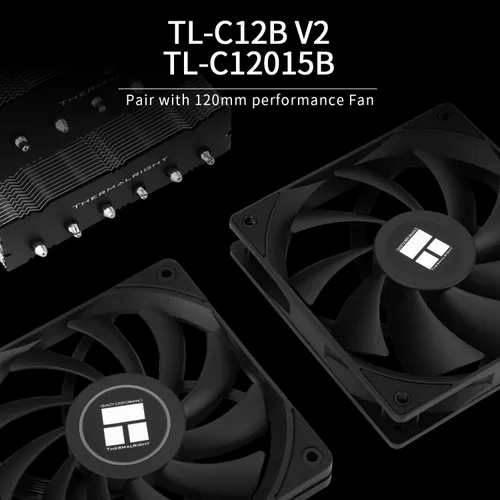 Vista 5 de Thermalright Royal Knight 120 SE - Enfriador de aire para CPU, refrigeración con disipador de calor de torres duales, enfriador de CPU de 6 tubos