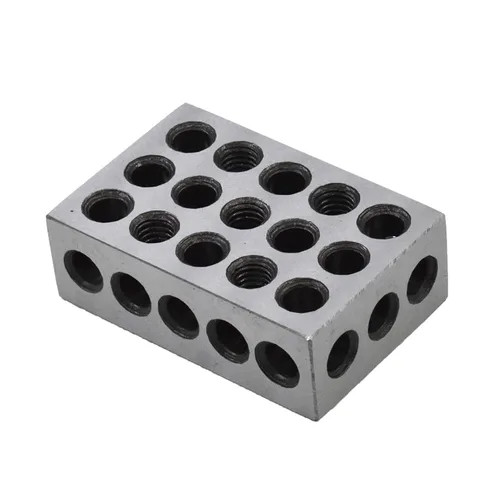 Vista 7 de 1 par de 1-2-3 bloques emparejados par con 23 agujeros de precisión Machinist Fresado 0.0002 in apto para fresadora plantilla