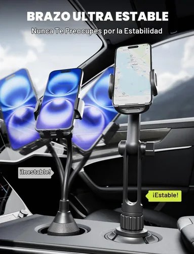 Vista 2 de Bracketron TripGrip - Soporte para teléfono para teléfono, soporte universal para teléfono para automóvil, rotación de 360°, se adapta a