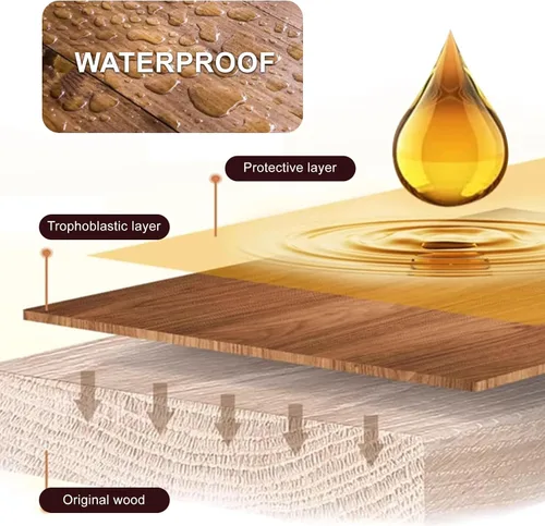 Vista 9 de Aceite Pure Tung para acabado de madera con cepillo de madera, aceite de madera de alta calidad, sellador de madera impermeable para interiores