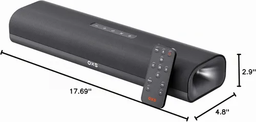 Vista 7 de OXS Thunder Lite - Barra de sonido para juegos de PC, barras de sonido para TV con sonido envolvente virtual, 2 controladores de rango completo