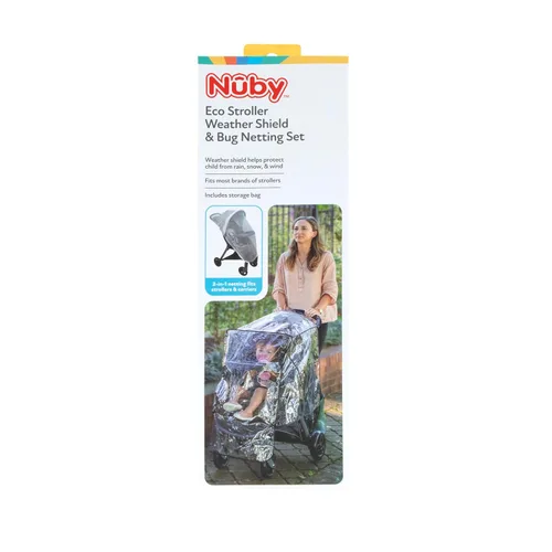 Vista 6 de Nuby Eco Friendly - Juego de protección contra la intemperie y red para insectos