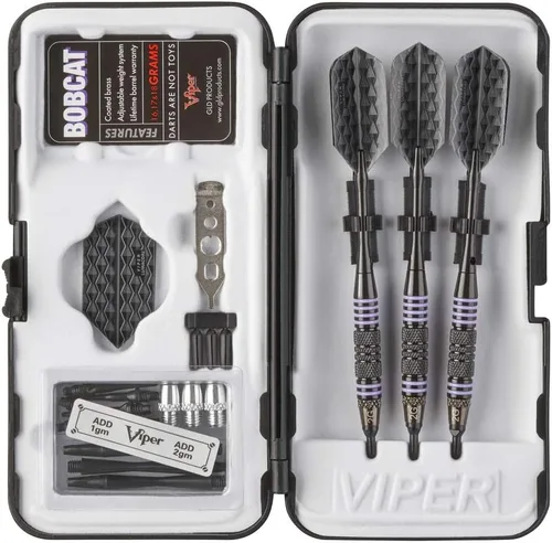 Vista 9 de Viper by GLD Products Bobcat Adjustable Weight Soft Tip Darts with Storage/Travel Case