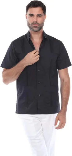 Vista 6 de Mojito Collection Camisa Guayabera clásica mezcla de polialgodón manga corta NCM-1673
