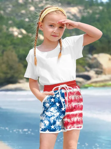 Vista 2 de BesserBay Traje de baño adorable de verano para niña, con cordón, 3-14 años
