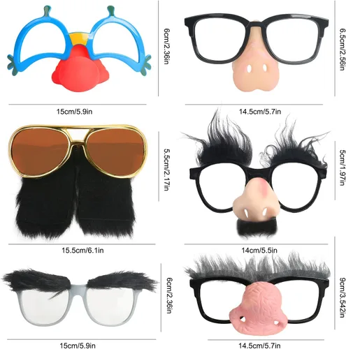 Vista 2 de Ocean Line Gafas de Halloween - 6 pares de divertidos recuerdos de fiesta de disfraces de Halloween