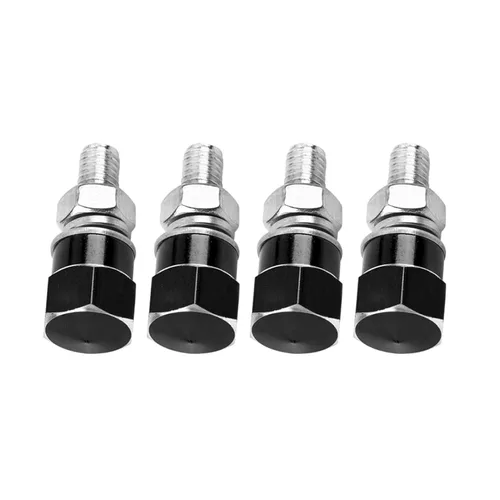 Vista 2 de 4 tornillos para marco de matrícula, tornillos universales para marco de matrícula, tornillos para motocicleta (negro)