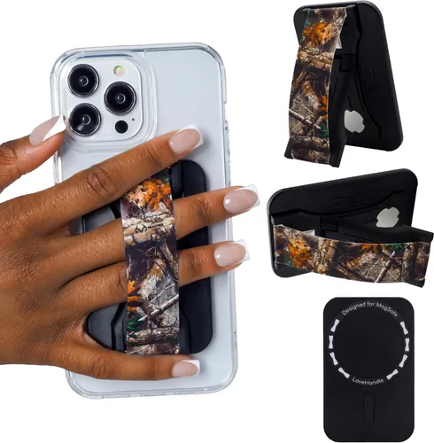 Vista 35 de LoveHandle PRO Compatible con MagSafe Agarre Magnético para Teléfono con Soporte - Montar, Correa y Soporte para Smartphone y Tableta - Anillo