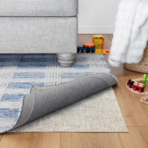 Vista 2 de Nature´s Grip por Rug Pad USA, almohadillas de alfombra antiderrapante de caucho natural y yute, solución ecológica, evita el agrupamiento, tapetes