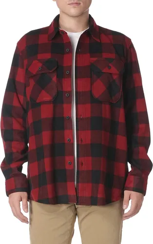 Vista 7 de Wrangler Authentics - Camisa de vellón pesado, de manga larga, para hombre Búfalo de abed