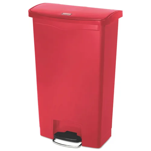 Vista 11 de Rubbermaid Commercial Products - Bote de basura STREAMLINE con pedal frontal/paso de plástico/basura/contenedor de 4 galones, color beige