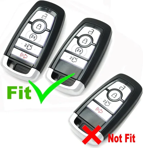 Vista 2 de 2 piezas Coolbestda Funda protectora completa para llavero remoto para Ford Bronco Mustang Fusion Raptor F250 F350 F450 F550 Edge Explorer