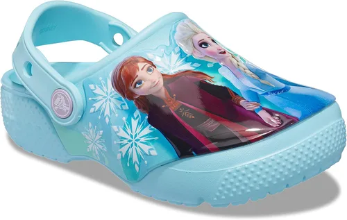 Vista 10 de Crocs Zuecos Disney para niños Zapatos Frozen 2 para niñas, Azul hieloazul hielo., 2 niño
