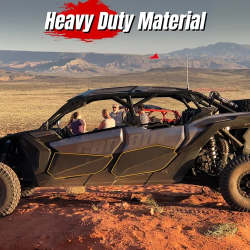 Vista 2 de A & UTV PRO Kit de paneles de puertas inferiores y manijas de puerta personalizadas para Can-Am Maverick X3 Max RS DS 2017 2018 2019 2020 2021 2022