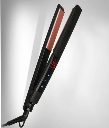 Vista 8 de Plancha de pelo profesional con pantalla LCD, personalizable, color negro