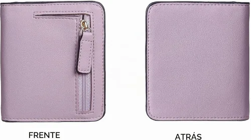 Vista 4 de Gostwo Cartera pequeña para mujeres, portador de tarjetas de crédito delgado bifold, billetera compacta de efectivo con bloqueo RFID, billeteras