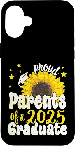 Vista 22 de iPhone 16 Parents of a 2025 Graduate 25 Senior Graduation Sunflower Case