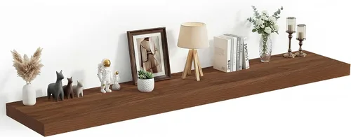 Vista 19 de Heimlove Estantes Flotantes de 12 Pulgadas de Profundidad, Estante de Pared de 12 x 12 Pulgadas de Largo, Estante de Exhibición y Almacenamiento