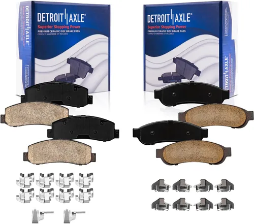 Vista 92 de Detroit Axle - Pastillas de Freno Delantero para Nissan Altima Maxima Sentra 350Z Cube Juke Versa INFINITI G35 I30 I35 Suzuki SX4 Crossover